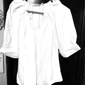 Soft Surroundings Elegant White Women's Top